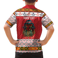 Personalized Romania Christmas Family Matching Summer Maxi Dress and Hawaiian Shirt Romanian Folk Mask - Wonder Print Shop