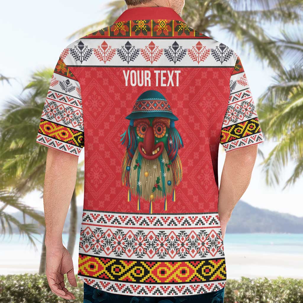 Personalized Romania Christmas Hawaiian Shirt Romanian Folk Mask - Wonder Print Shop
