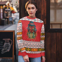 Personalized Romania Christmas Ugly Christmas Sweater Romanian Folk Mask - Wonder Print Shop