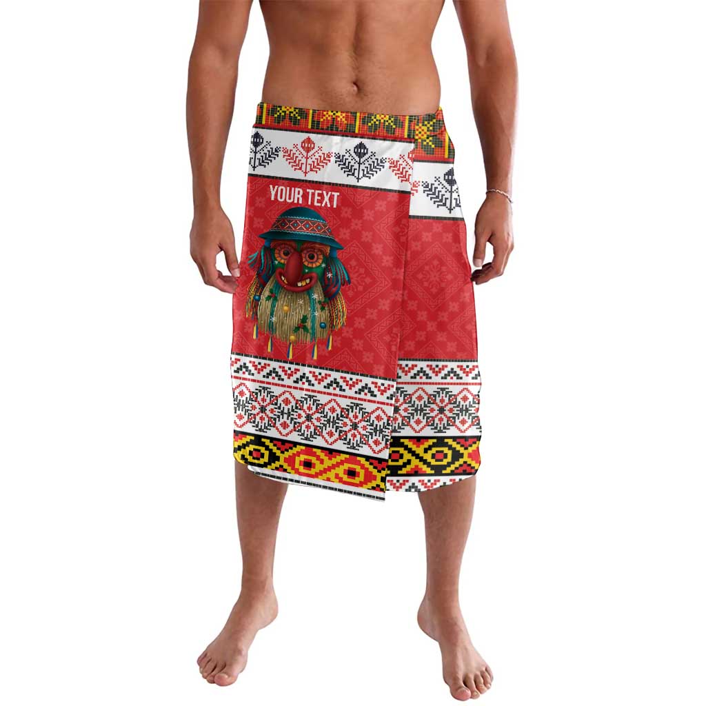 Personalized Romania Christmas Lavalava Romanian Folk Mask - Wonder Print Shop
