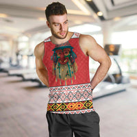 Personalized Romania Christmas Men Tank Top Romanian Folk Mask - Wonder Print Shop
