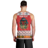 Personalized Romania Christmas Men Tank Top Romanian Folk Mask - Wonder Print Shop