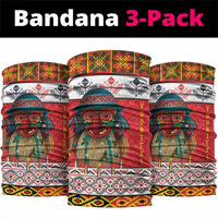 Personalized Romania Christmas Neck Gaiter Romanian Folk Mask - Wonder Print Shop