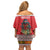 Personalized Romania Christmas Off Shoulder Short Dress Romanian Folk Mask - Wonder Print Shop
