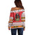 Personalized Romania Christmas Off Shoulder Sweater Romanian Folk Mask - Wonder Print Shop