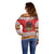 Personalized Romania Christmas Off Shoulder Sweater Romanian Folk Mask - Wonder Print Shop