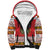 Personalized Romania Christmas Sherpa Hoodie Romanian Folk Mask - Wonder Print Shop