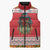 Personalized Romania Christmas Sleeveless Puffer Jacket Romanian Folk Mask - Wonder Print Shop