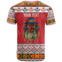 Personalized Romania Christmas T Shirt Romanian Folk Mask - Wonder Print Shop