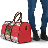 Personalized Romania Christmas Travel Bag Romanian Folk Mask - Wonder Print Shop