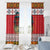 Personalized Romania Christmas Window Curtain Romanian Folk Mask - Wonder Print Shop
