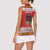 Personalized Romania Christmas Women Sleeveless Polo Shirt Romanian Folk Mask - Wonder Print Shop