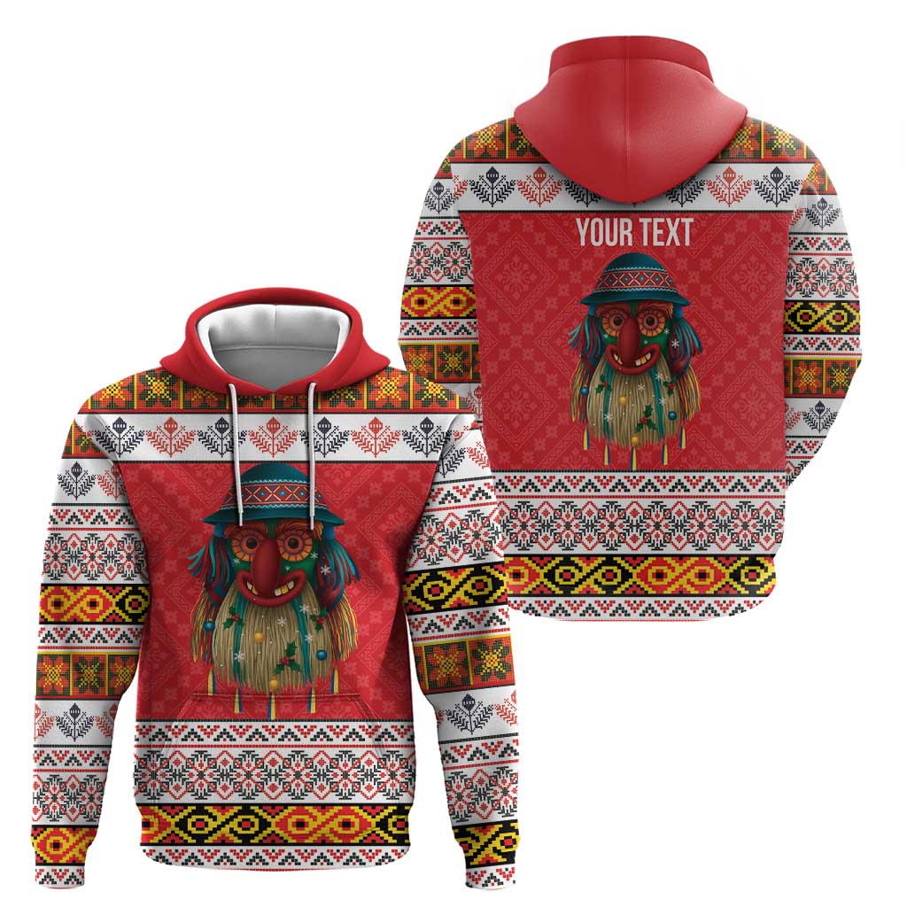 Personalized Romania Christmas Zip Hoodie Romanian Folk Mask - Wonder Print Shop