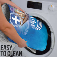 Greece Athens Bathroom Set Viola Odorata with Emblem Design - Wonder Print Shop