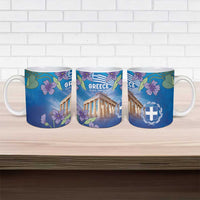 Greece Athens Ceramic Mug Viola Odorata with Emblem Design - Wonder Print Shop