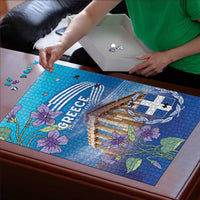 Greece Athens Puzzle Viola Odorata with Emblem Design - Wonder Print Shop