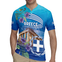 Greece Athens Rugby Jersey Viola Odorata with Emblem Design - Wonder Print Shop