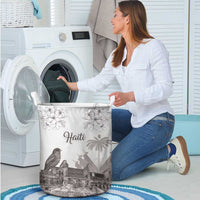 Haiti Citadelle Laferriere Laundry Basket Hispaniolan Trogon and Plumeria - Wonder Print Shop