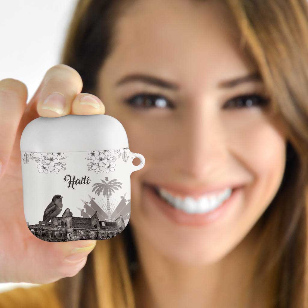 Haiti Citadelle Laferriere AirPods Case Hispaniolan Trogon and Plumeria - Wonder Print Shop
