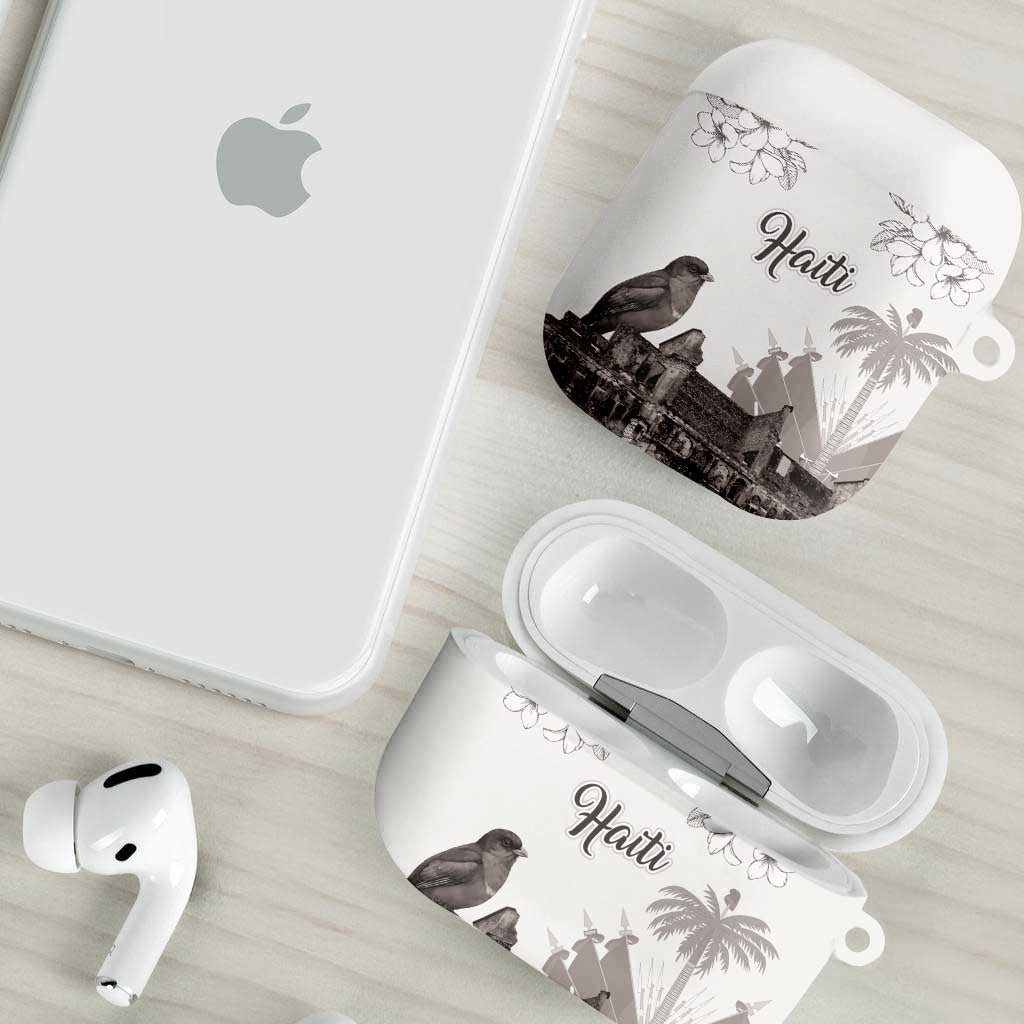 Haiti Citadelle Laferriere AirPods Case Hispaniolan Trogon and Plumeria - Wonder Print Shop