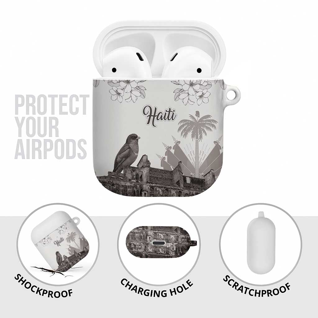 Haiti Citadelle Laferriere AirPods Case Hispaniolan Trogon and Plumeria - Wonder Print Shop
