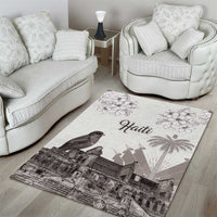 Haiti Citadelle Laferriere Area Rug Hispaniolan Trogon and Plumeria - Wonder Print Shop