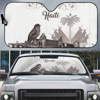 Haiti Citadelle Laferriere Auto Sun Shade Hispaniolan Trogon and Plumeria - Wonder Print Shop