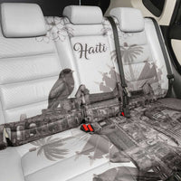 Haiti Citadelle Laferriere Back Car Seat Cover Hispaniolan Trogon and Plumeria - Wonder Print Shop