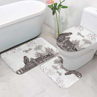 Haiti Citadelle Laferriere Bathroom Set Hispaniolan Trogon and Plumeria - Wonder Print Shop