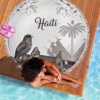 Haiti Citadelle Laferriere Beach Blanket Hispaniolan Trogon and Plumeria - Wonder Print Shop