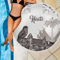 Haiti Citadelle Laferriere Beach Blanket Hispaniolan Trogon and Plumeria - Wonder Print Shop