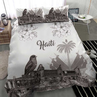 Haiti Citadelle Laferriere Bedding Set Hispaniolan Trogon and Plumeria - Wonder Print Shop