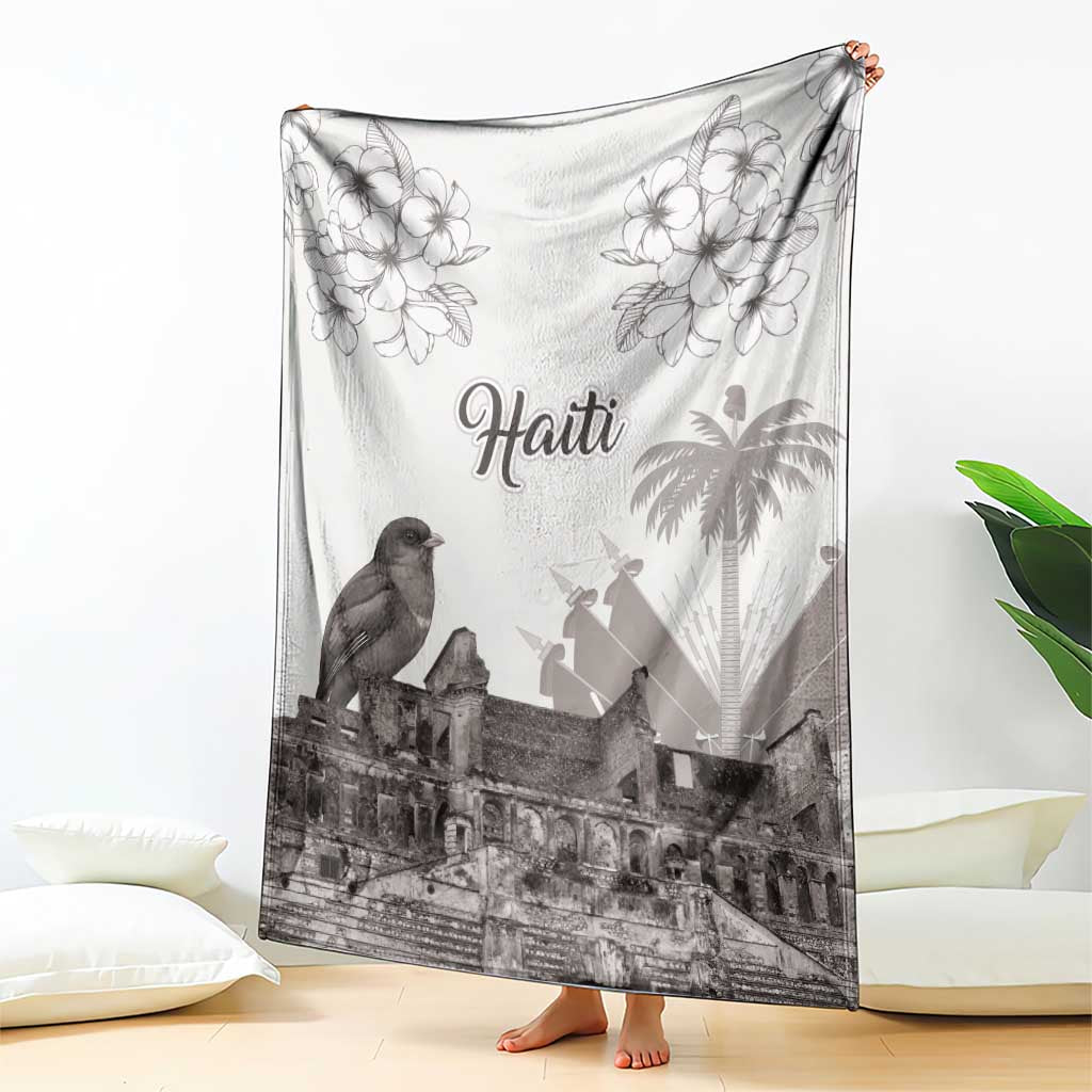Haiti Citadelle Laferriere Blanket Hispaniolan Trogon and Plumeria - Wonder Print Shop