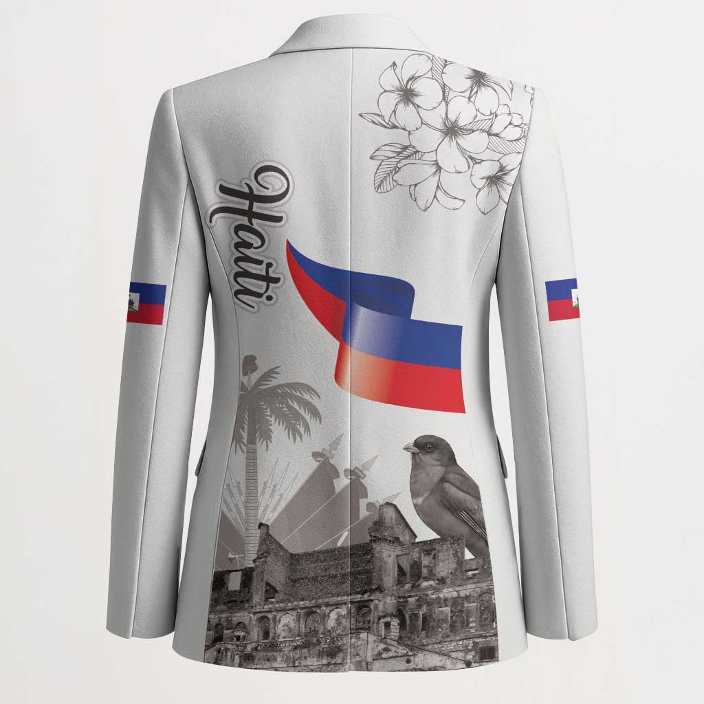Haiti Citadelle Laferriere Blazer Hispaniolan Trogon and Plumeria - Wonder Print Shop