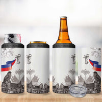 Haiti Citadelle Laferriere 4 in 1 Can Cooler Tumbler Hispaniolan Trogon and Plumeria - Wonder Print Shop
