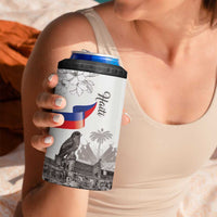 Haiti Citadelle Laferriere 4 in 1 Can Cooler Tumbler Hispaniolan Trogon and Plumeria - Wonder Print Shop