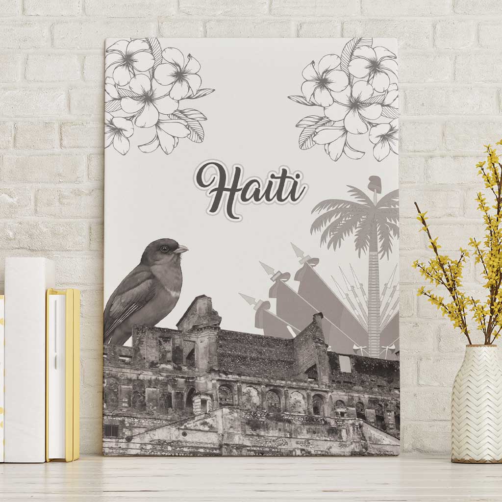 Haiti Citadelle Laferriere Canvas Wall Art Hispaniolan Trogon and Plumeria - Wonder Print Shop