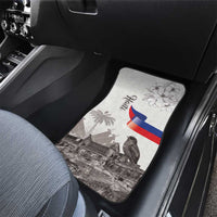 Haiti Citadelle Laferriere Car Mats Hispaniolan Trogon and Plumeria - Wonder Print Shop