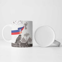 Haiti Citadelle Laferriere Ceramic Mug Hispaniolan Trogon and Plumeria - Wonder Print Shop