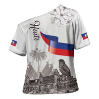 Haiti Citadelle Laferriere Cross Shoulder Shirt Hispaniolan Trogon and Plumeria - Wonder Print Shop