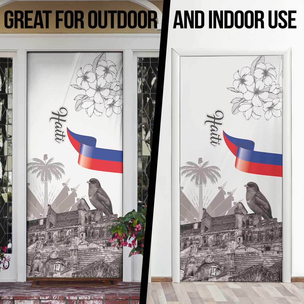 Haiti Citadelle Laferriere Door Cover Hispaniolan Trogon and Plumeria - Wonder Print Shop