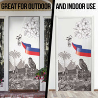 Haiti Citadelle Laferriere Door Cover Hispaniolan Trogon and Plumeria - Wonder Print Shop