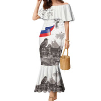 Haiti Citadelle Laferriere Family Matching Mermaid Dress and Hawaiian Shirt Hispaniolan Trogon and Plumeria - Wonder Print Shop