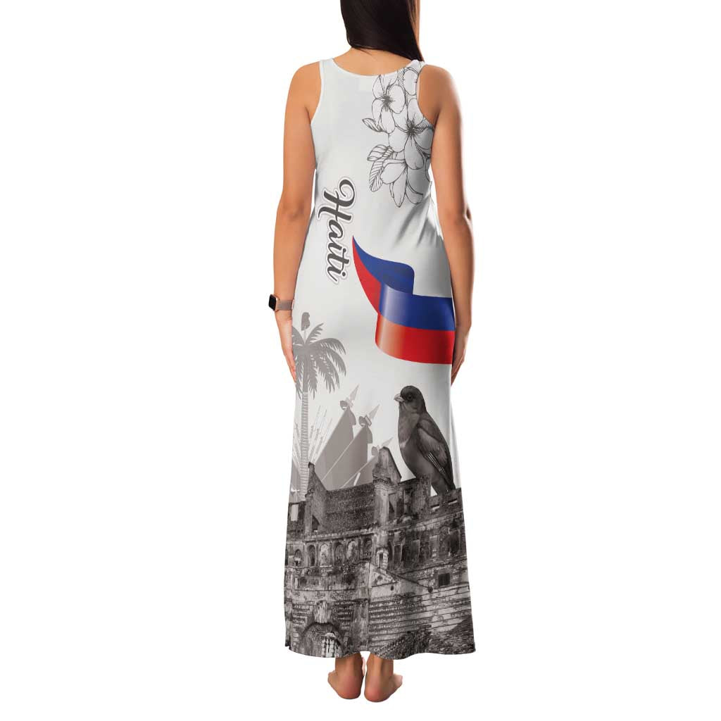 Haiti Citadelle Laferriere Family Matching Tank Maxi Dress and Hawaiian Shirt Hispaniolan Trogon and Plumeria - Wonder Print Shop