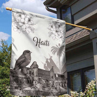 Haiti Citadelle Laferriere Garden Flag Hispaniolan Trogon and Plumeria - Wonder Print Shop