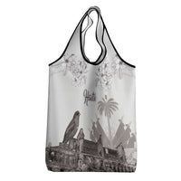Haiti Citadelle Laferriere Grocery Bag Hispaniolan Trogon and Plumeria - Wonder Print Shop