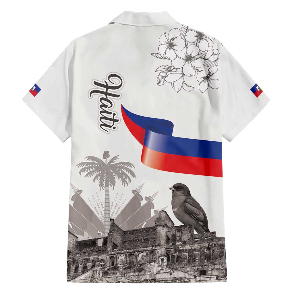 Haiti Citadelle Laferriere Hawaiian Shirt Hispaniolan Trogon and Plumeria - Wonder Print Shop