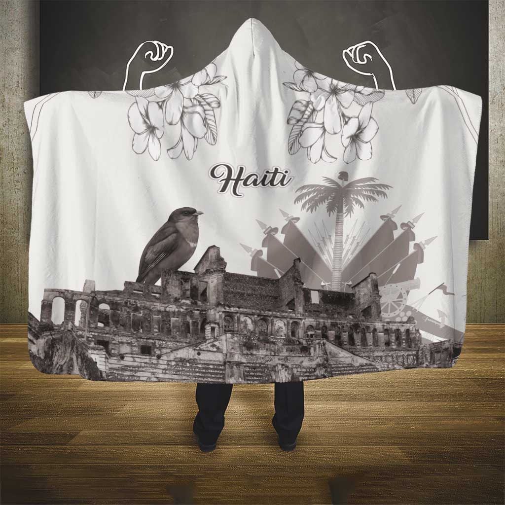 Haiti Citadelle Laferriere Hooded Blanket Hispaniolan Trogon and Plumeria - Wonder Print Shop