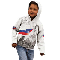 Haiti Citadelle Laferriere Kid Hoodie Hispaniolan Trogon and Plumeria - Wonder Print Shop