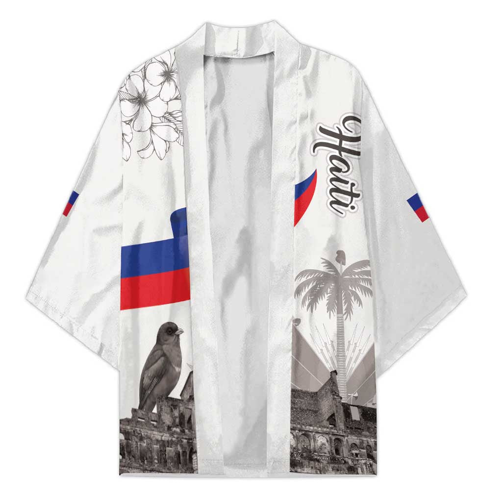 Haiti Citadelle Laferriere Kimono Hispaniolan Trogon and Plumeria - Wonder Print Shop
